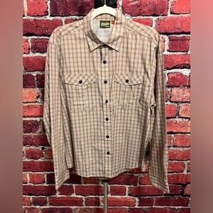 Howler Brothers Rare Casual Vented Button Up Shirt, Size Small